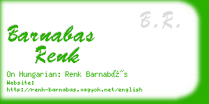 barnabas renk business card